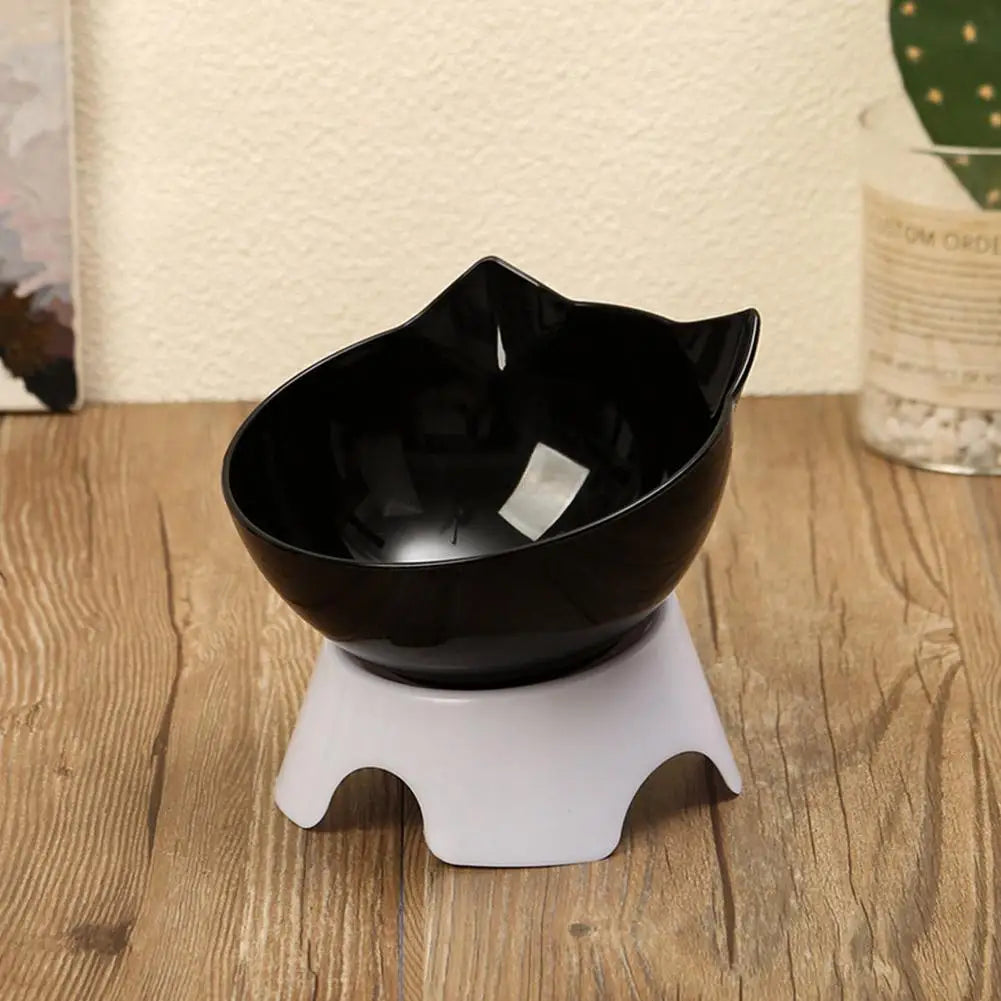 Tilted Cat Bowl Elevated Anti-Choking Feeder with Neck Support - Paw Care USA