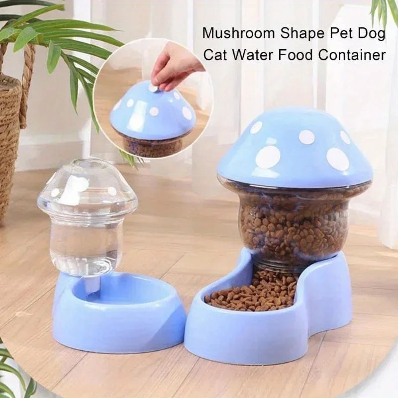 Cat Pet Automatic Feeder Water Dispenser Food Container Pet Bowl Water Storage Device Supply - Paw Care USA