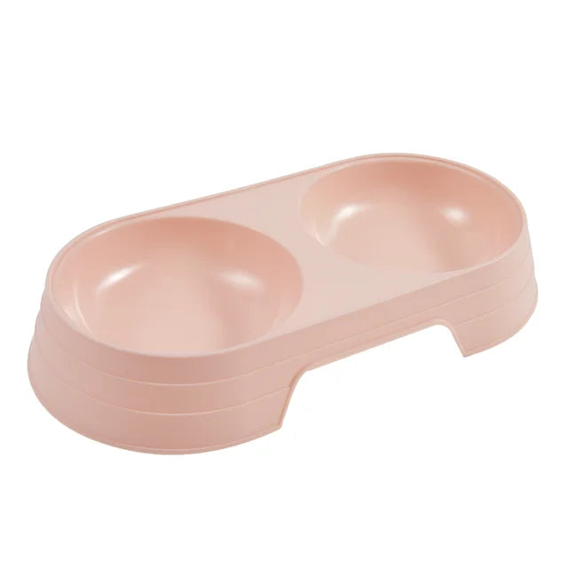Pet Bowl Plastic Cat and Dog Double Bowl Pet Supplies - Paw Care USA