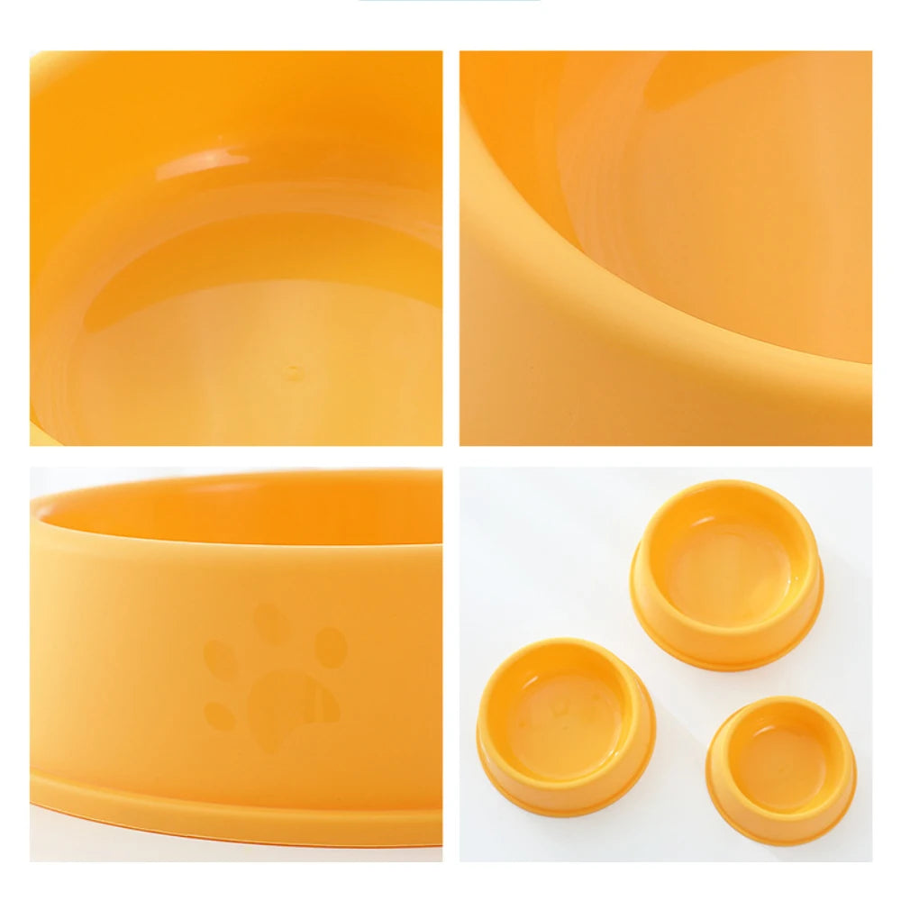 Premium Pet Feeding Bowl Solid Color, Easy to Clean Food & Water Dish for Cats & Puppies - Paw Care USA