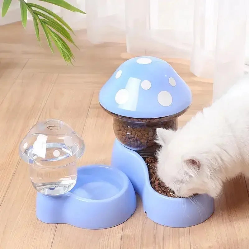 Cat Pet Automatic Feeder Water Dispenser Food Container Pet Bowl Water Storage Device Supply - Paw Care USA