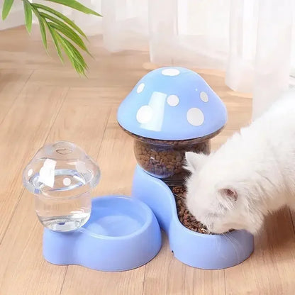 Cat Pet Automatic Feeder Water Dispenser Food Container Pet Bowl Water Storage Device Supply - Paw Care USA