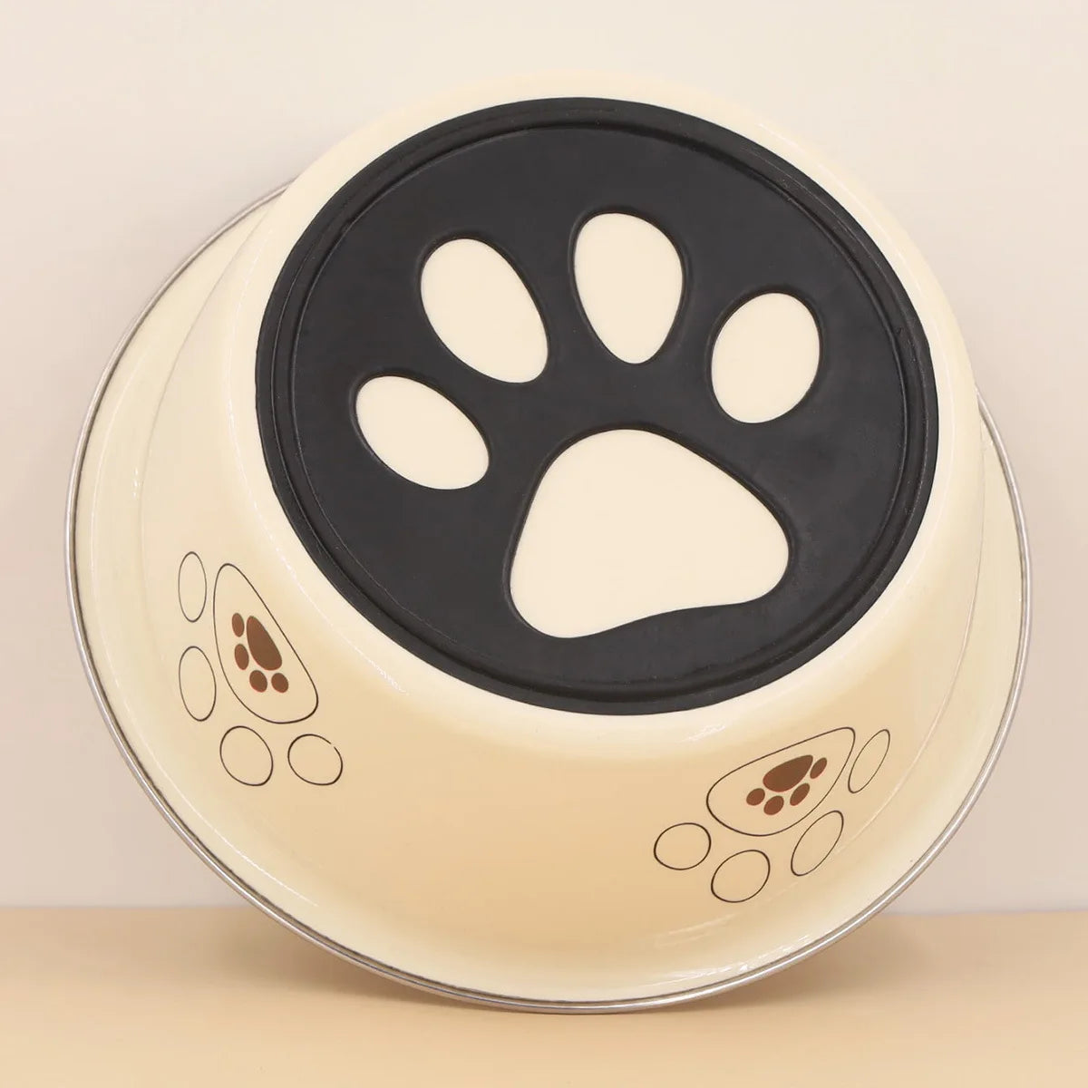 Durable Stainless Steel Pet Bowl – Cute Anti-Skid Design for Cats & Dogs - Paw Care USA
