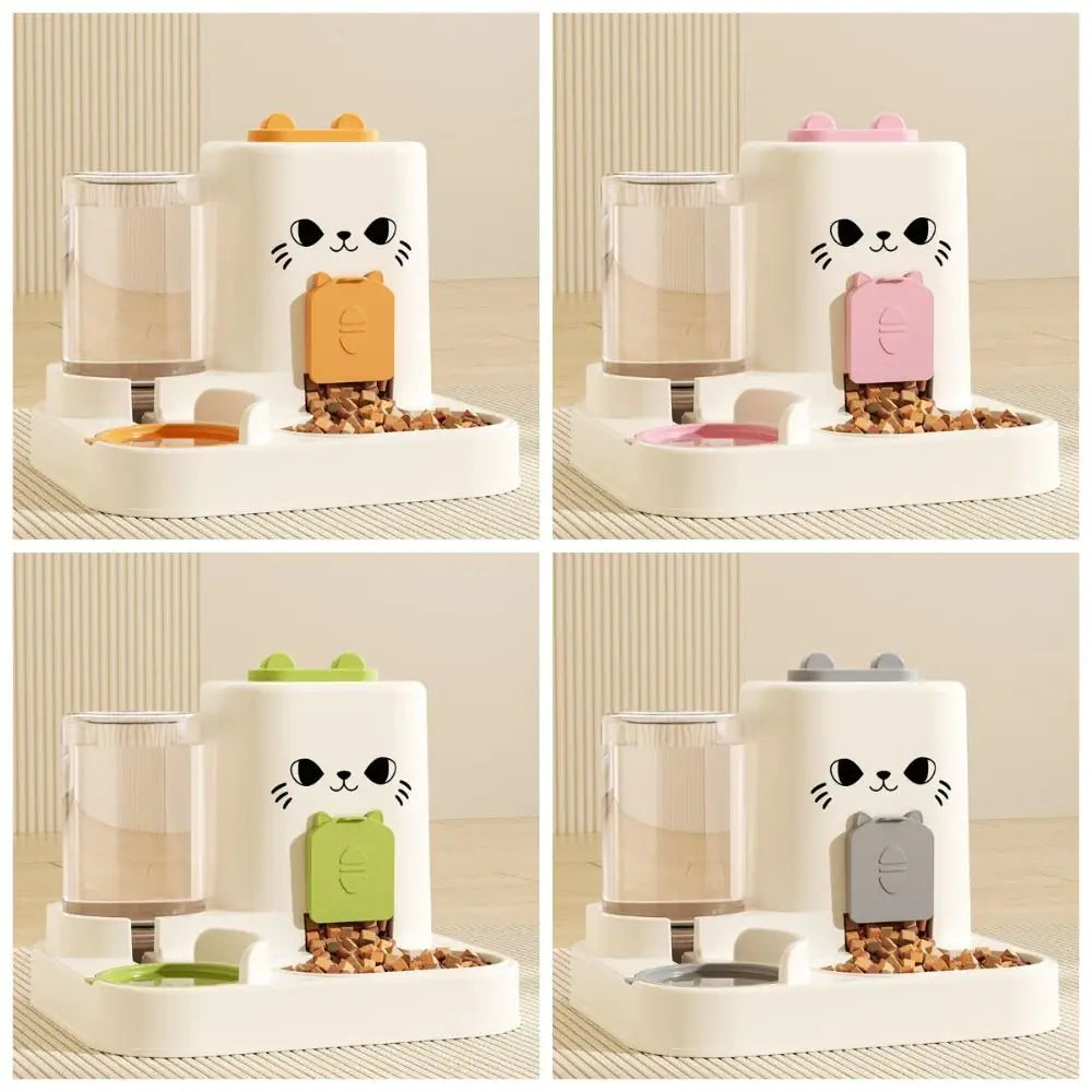 2in 1 Automatic Cat Feeder & Water Fountain  Large Capacity, Leakproof, Detachable Design - Paw Care USA