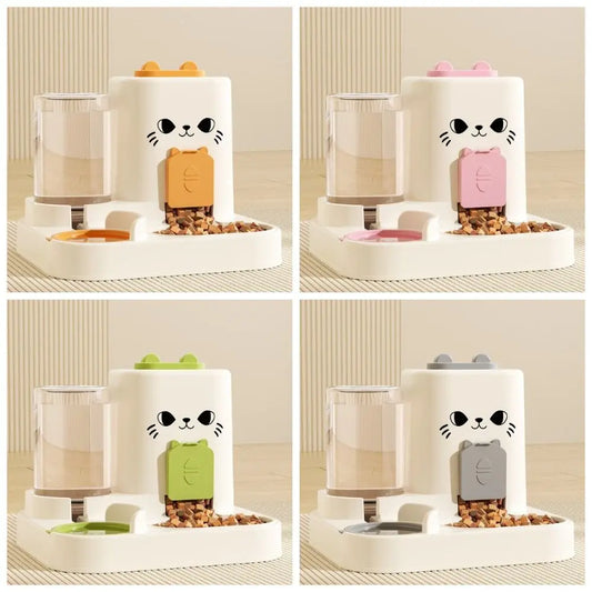 2in 1 Automatic Cat Feeder & Water Fountain  Large Capacity, Leakproof, Detachable Design - Paw Care USA