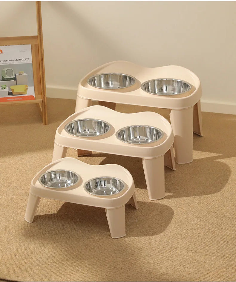 Elevated Pet Bowl Set – Anti-Slip, Splash-Proof & Easy to Clean - Paw Care USA