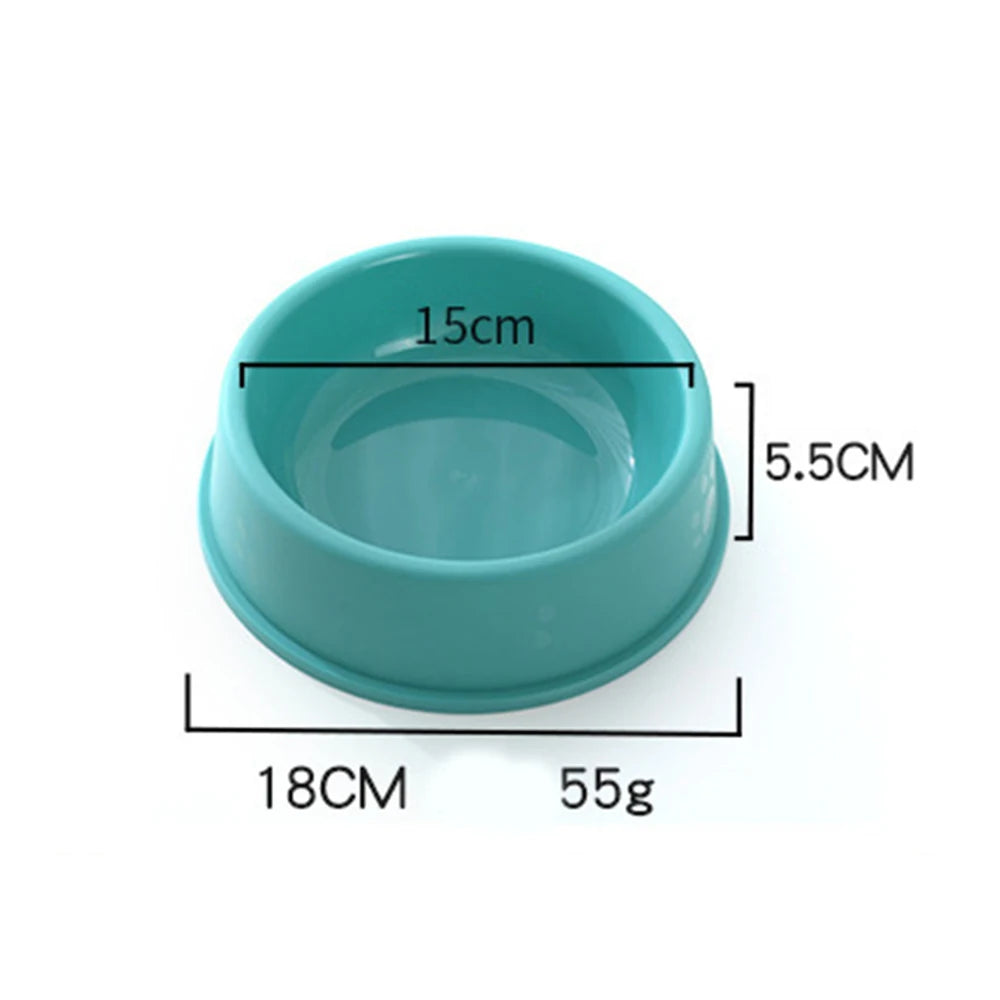 Premium Pet Feeding Bowl Solid Color, Easy to Clean Food & Water Dish for Cats & Puppies - Paw Care USA